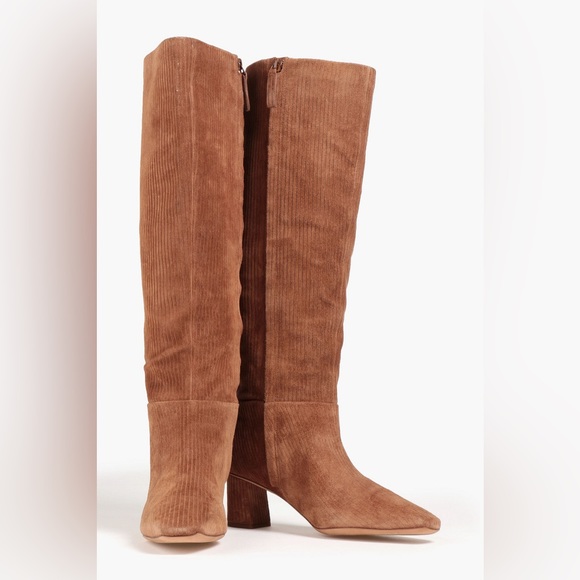 πHPπNIB 3.1 Phillip Lim Tess Ribbed Suede Knee Boots - Picture 2 of 10